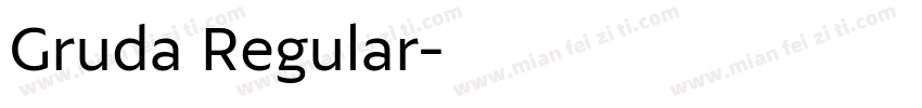 Gruda Regular字体转换